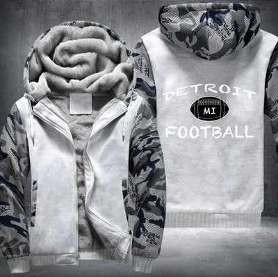 MI Detroit Football Fleece Hoodies Jacket